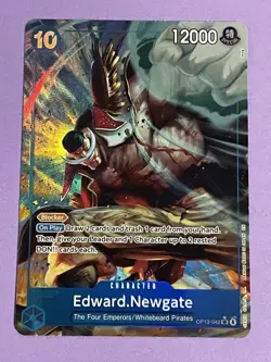 One Piece Edward Newgate Alt Art OP13-042 SR Carrying on His Will Both Cards - Image 1