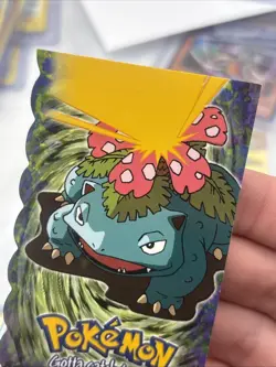 VENUSAUR Evolution POKEMON 03 of 12 Embossed 1999 Die Cut TOPPS Trading Card #03 - Image 3