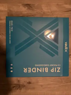 Vault X Neon Blue 12-Pocket Exo-Tec Zip Binder - 480 Cards - New - Image 1