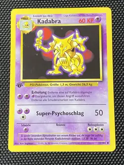 Kadabra - 32/102 - 1st Edition - Base Set - German - Pokemon Card - NM - Image 1