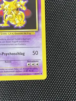 Kadabra - 32/102 - 1st Edition - Base Set - German - Pokemon Card - NM - Image 4