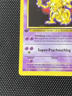 Kadabra - 32/102 - 1st Edition - Base Set - German - Pokemon Card - NM - Image 5