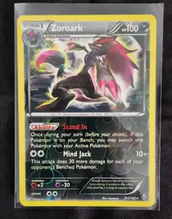 Zoroark ERROR HOLO BLEED 91/162 Reverse XY Breakthrough Pokemon TCG Card - Image 1
