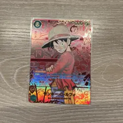 One Piece Card Luffy Red Manga Alt Art OP13-118 Carrying On His Will JPN - Image 1