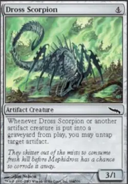 1 x Dross Scorpion - Mirrodin - Moderate Play - MTG - Image 1