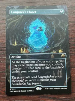 1x FOIL BORDERLESS CONJURER'S CLOSET - Innistrad - MTG - Magic the Gathering - Image 1