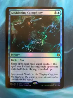 1x FOIL MADDENING CACOPHONY - Zendikar - MTG - Magic the Gathering - Image 1