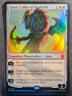 Ajani, Caller of the Pride - Foil - Magic Foundations (MTG) - Image 1