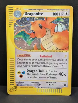 Dragonite 009/165 Expedition Base Set Holo Ultra Rare Pokemon TCG e-reader MP - Image 1
