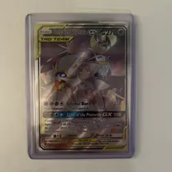 Pokemon TCG Solgaleo Lunala GX Cosmic Eclipse Full Art Card 216/236 NM Condition - Image 1