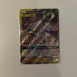 Pokemon TCG Solgaleo Lunala GX Cosmic Eclipse Full Art Card 216/236 NM Condition - Image 2