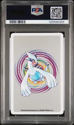 2000 POKEMON SILVER VERSION PLAYING CARDS 7 OF CLUBS #156A QUILAVA PSA 10 - Image 2