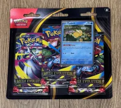 Pokemon Mega Evolutions Triple 3 Blister Pack Psyduck New Sealed - Image 1
