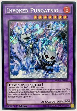 FUEN-EN030 Invoked Purgatrio - Secret Rare 1st Edition Near Mint YuGiOh Card - Image 1