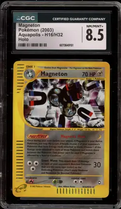 Pokemon Magneton Aquapolis Holo Rare #H16 CGC 8.5 - Image 1