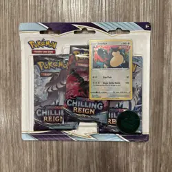 Pokemon TCG Chilling Reign 3 Pack Blister W/Snorlax - Image 1