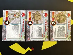 Pokemon Topps Geodude Graveler Golem Evolution Set Blue Logo Series 1 NM - Image 2