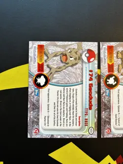Pokemon Topps Geodude Graveler Golem Evolution Set Blue Logo Series 1 NM - Image 3