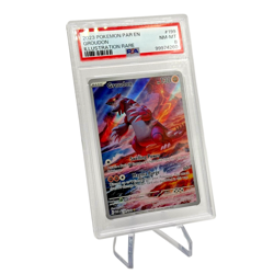 Pokemon TCG Groudon 2023 Pokemon Illustration Rare Paradox Rift 199/182 PSA 8 - Image 1