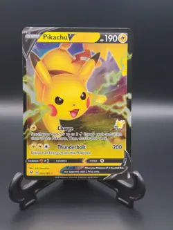 Pikachu V - 043/185 - #043 - Pikachu Stamp - Pokemon Battle Academy 2022 - Image 1