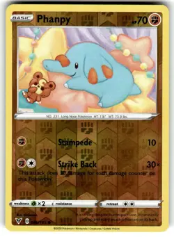 PHANPY 086/185 VIVID VOLTAGE POKEMON (REVERSE HOLO, NM) - Image 1