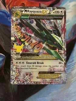 Pokemon Mega M Rayquaza EX 76/108 Ultra Rare Celebrations NM-M - Image 1