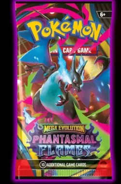 POKEMON Phantasmal Flames Booster Pack - 1 Pack -Random Artwork - FACTORY SEALED - Image 1