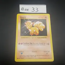 Vulpix 68/102 - Shadowless - Base Set - Vintage WOTC Pokemon Card - LP/MP - Image 1