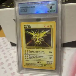 G1N Zapdos Holo 16102 PSA 8 Pokmon 1999 Pokemon Game Base Set Fast Ship - Image 5