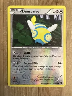 Pokemon TCG Dunsparce XY 101/146 Reverse Holo Uncommon LP - Image 1