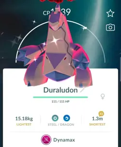 Shiny Dynamax Duraludon Pokemon Go - Unregistered - Image 2