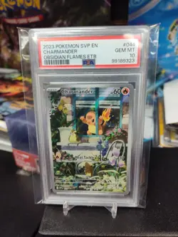 2023 POKEMON SVP EN-SV BLACK STAR PROMO #044 CHARMANDER PSA 10 - Image 1