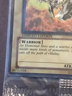 Yu-Gi-Oh! “ELEMENTAL HERO SPARKMAN” YSD-ENS01 Limited Ed “STILL SEALED” - Image 4