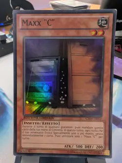 YuGiOh! Maxx "C" CT09-EN012 Super Rare ITALIAN LANGUAGE Some Play* - Image 1