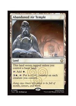Magic the Gathering MTG TLA Abandoned Air Temple 263 Regular Near Mint - Image 1