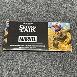 MTG Secret Lair Spider-Man: Daily Bugle Breaking News Foil, Worn Packaging - Image 1