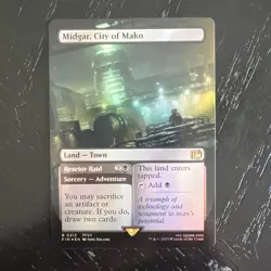 MTG - Midgar, City of Mako - Borderless - Final Fantasy - Foil - Image 1