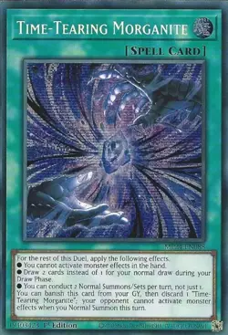 MP24-EN088 Time-Tearing Morganite - Prismatic Secret Rare Card 1st Edition - Image 1