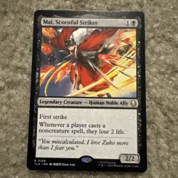 MTG Mai Scornful Striker 0109 Regular Avatar The Last Air Bender Magic Rare - Image 1
