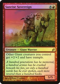 Lorwyn MTG FOIL Sunrise Sovereign Magic - Image 1