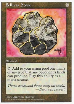 Magic the Gathering MTG "Fifth Edition 1997 5ED" FELLWAR STONE - Image 1