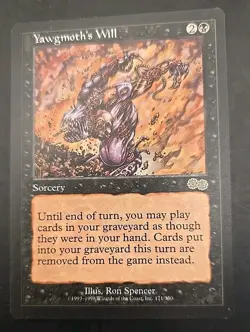 Yawgmoth's Will Urza's Saga MTG Regular Lightly Played - Image 1