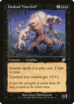 Zombie Warchief MTG Magic the Gathering Scourge MP - Image 1