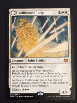 1x Faithbound Judge (012) Innistrad: Crimson Vow LP MTG Magic the Gathering x1 - Image 1