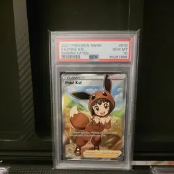 2021 POKEMON SWORD & SHIELD SHINING FATES #070 FULL ART/POKE KID PSA 10 - Image 1