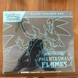 PRESALE Pokemon TCG: Mega Evolution Phantasmal Flames Elite Trainer Box - ETB - Image 1