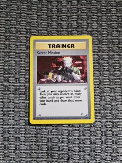 Secret Mission Trainer Pokemon Card - 118/132 Gym Heroes - Image 1