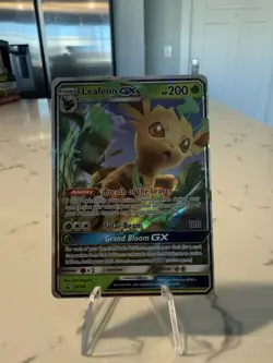 Leafeon GX SM146 Sun and Moon Black Star Promo Pokemon Card Near Mint - Image 1