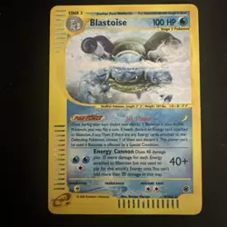 Pokemon 2002 Expedition Blastoise #4/165 Holo Card - Pokemon TCG - Image 1