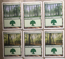 MAGIC THE GATHERING CARDS LOT x14 LANDS FOREST 8th & 9th EDITION MTG 2003 - Image 2